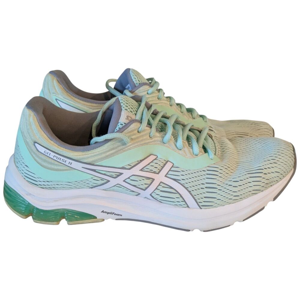 Asics Women's 10.5 Gel-Pulse 11  Running Shoes Amplifoam Mint Green Comfort